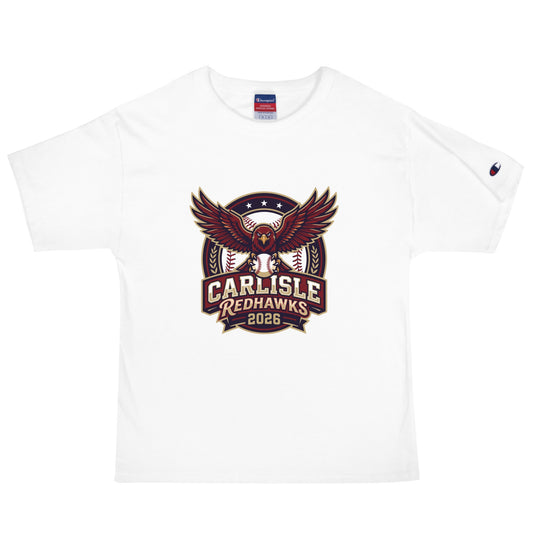 Signature | Champion T-Shirt | Carlisle Redhawks | Emblem Logo