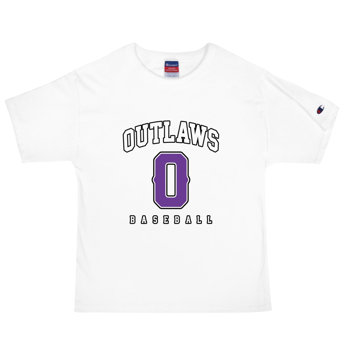 Signature | Champion T-Shirt | Carolina Outlaws Baseball | Atheltics Logo