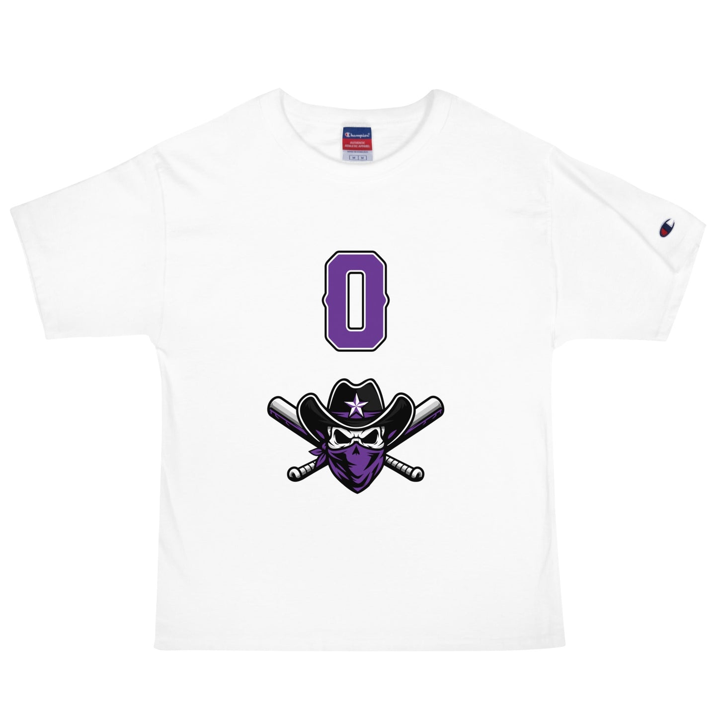 Signature | Champion T-Shirt | Carolina Outlaws Baseball | Purple Renegades Logo