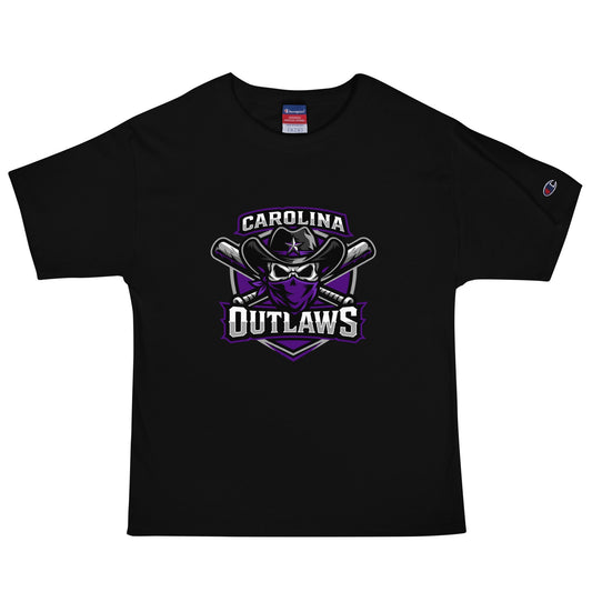 Signature | Champion T-Shirt | Carolina Outlaws Baseball | Shield Logo