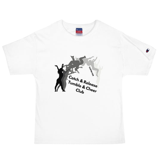 Signature | Champion T-Shirt | Catch & Release Tumble & Cheer Club | Tumble Logo