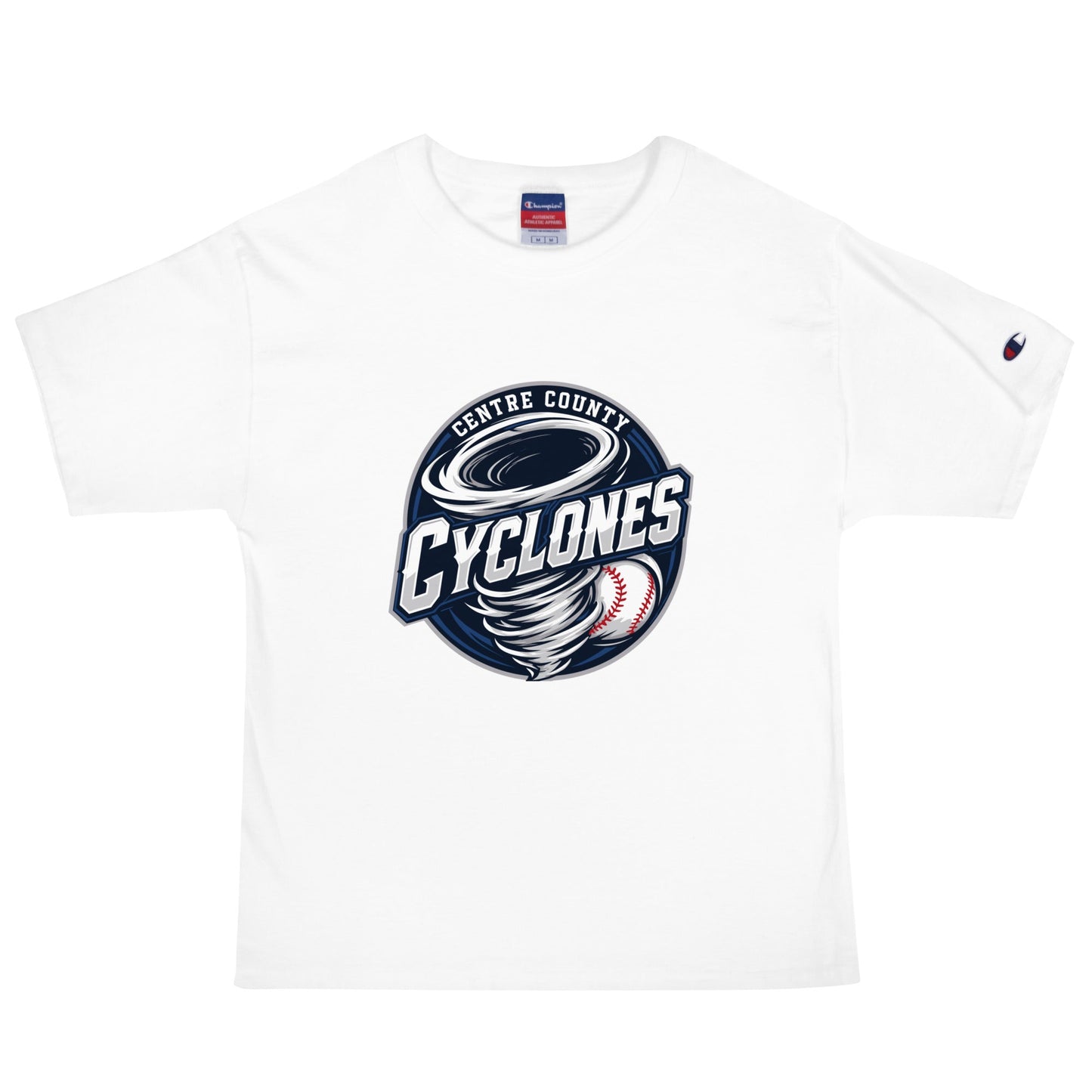 Signature | Champion T-Shirt | Centre County Cyclones | Badge Logo