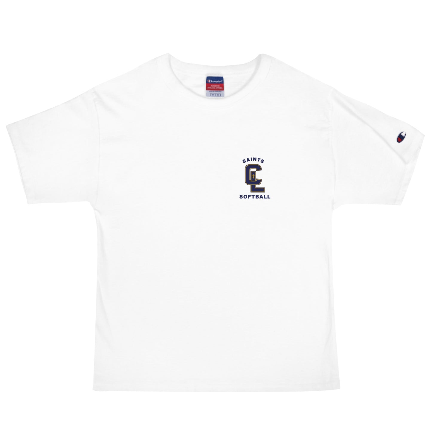 Signature | Champion T-Shirt | Crean Lutheran Softball | Navy CL Softball Logo