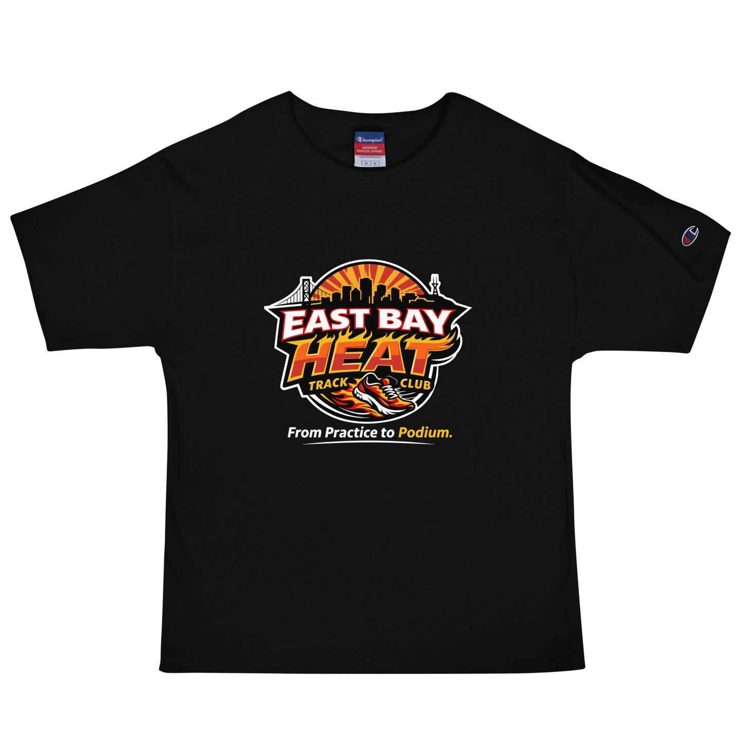 Signature | Champion T-Shirt | East Bay Heat Track Club | Script Logo