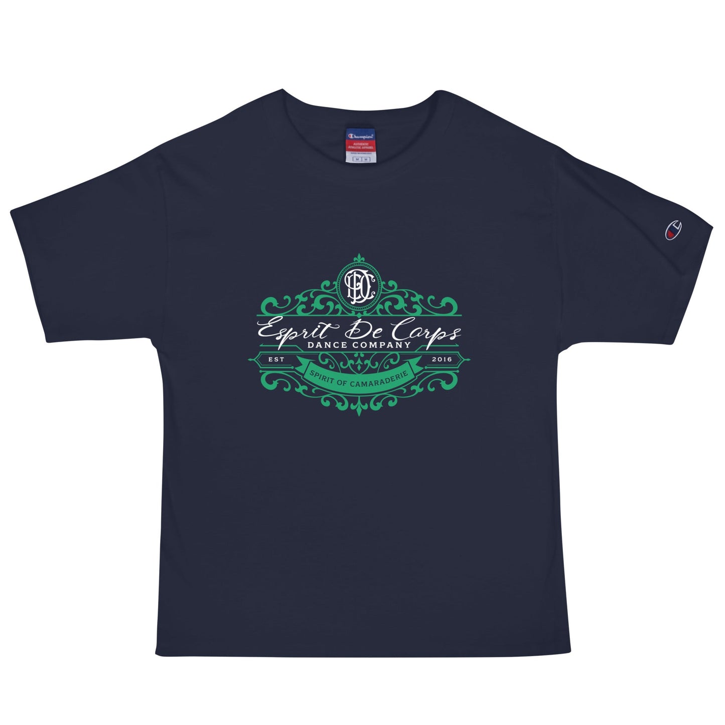 Signature | Champion T-Shirt | Esprit de Corps Dance Co., LLC | Crest Logo