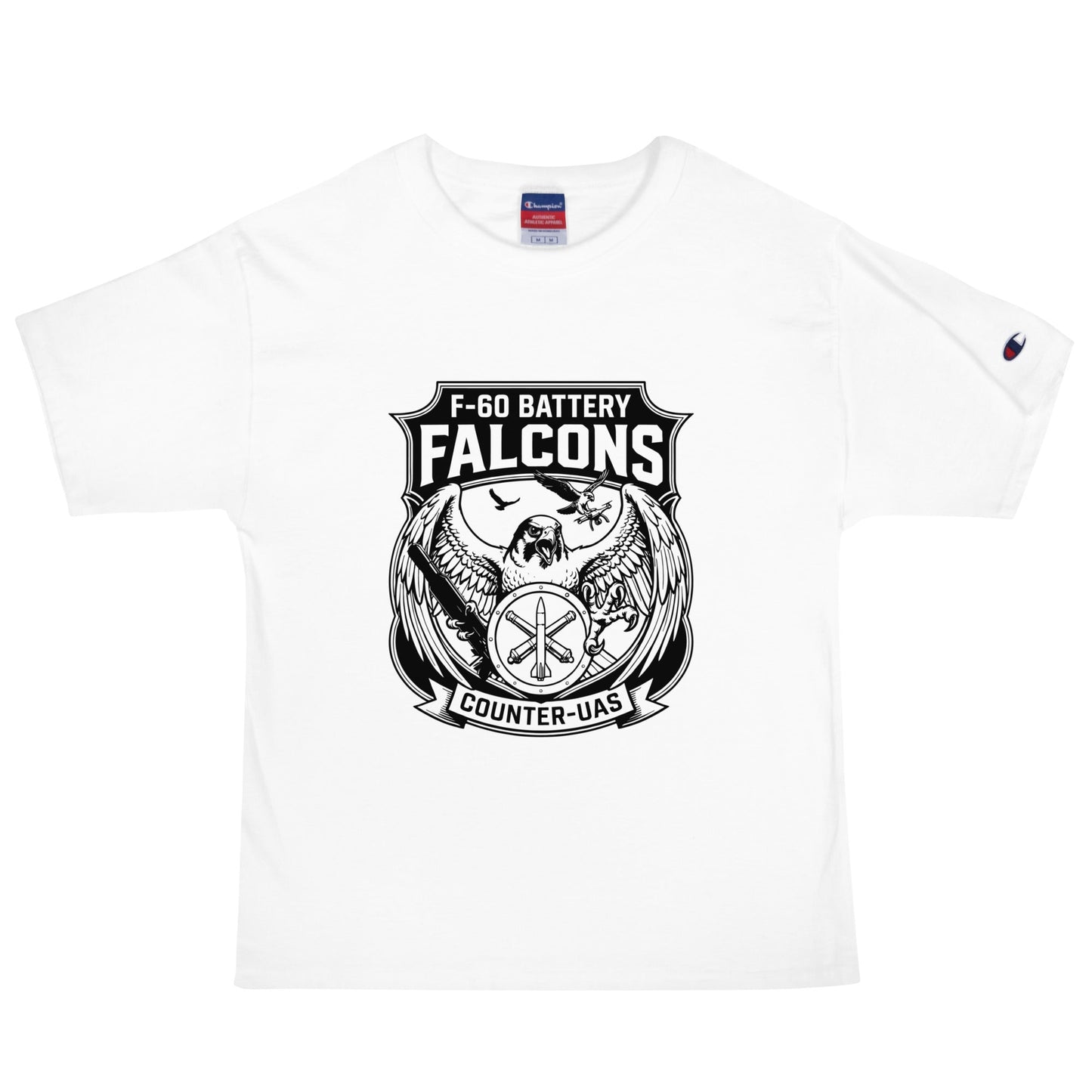 Signature | Champion T-Shirt | F - 60th ADA | Falcon Shield Logo