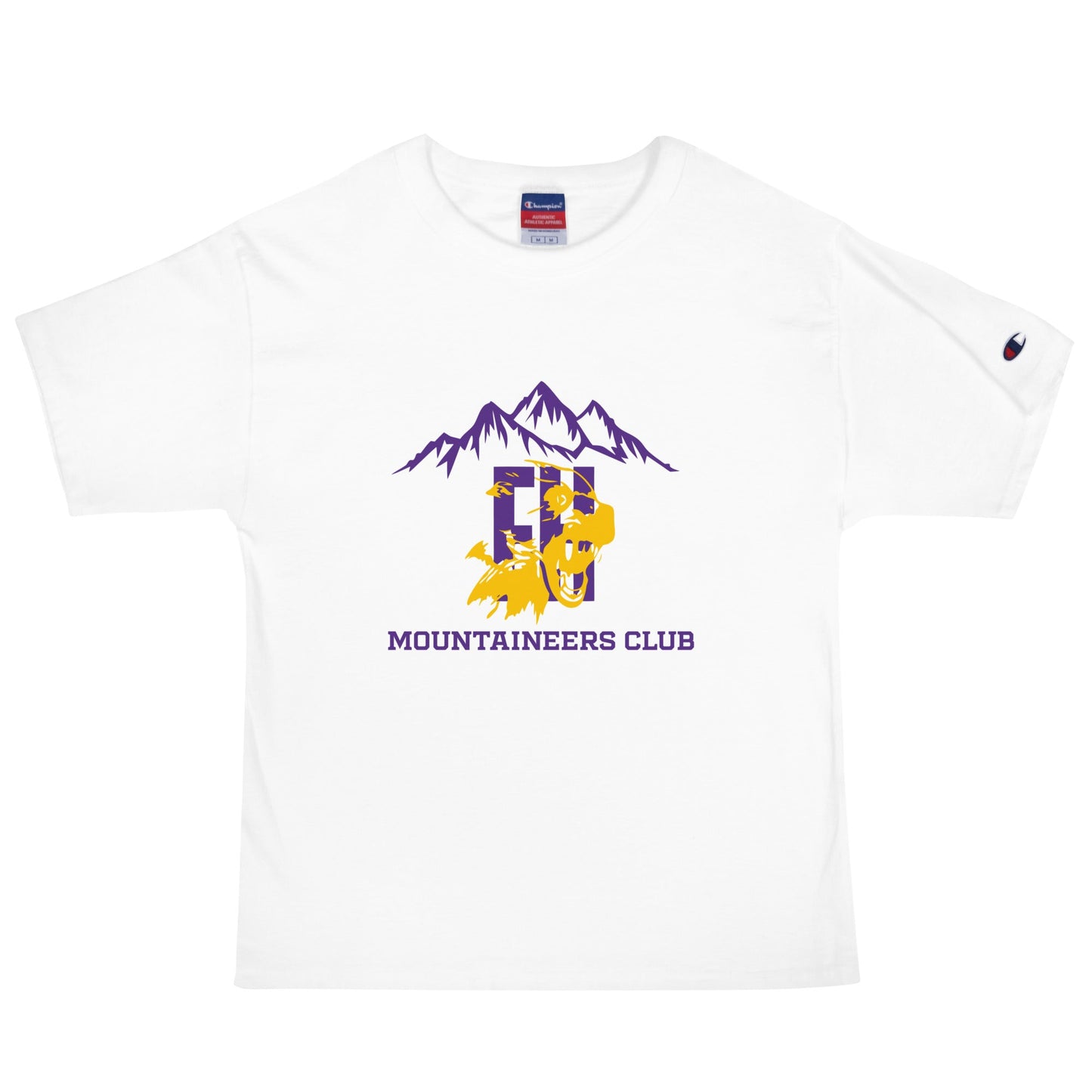 Signature | Champion T-Shirt | Friday Harbor High School Mountaineers Club | Mountaineers Logo