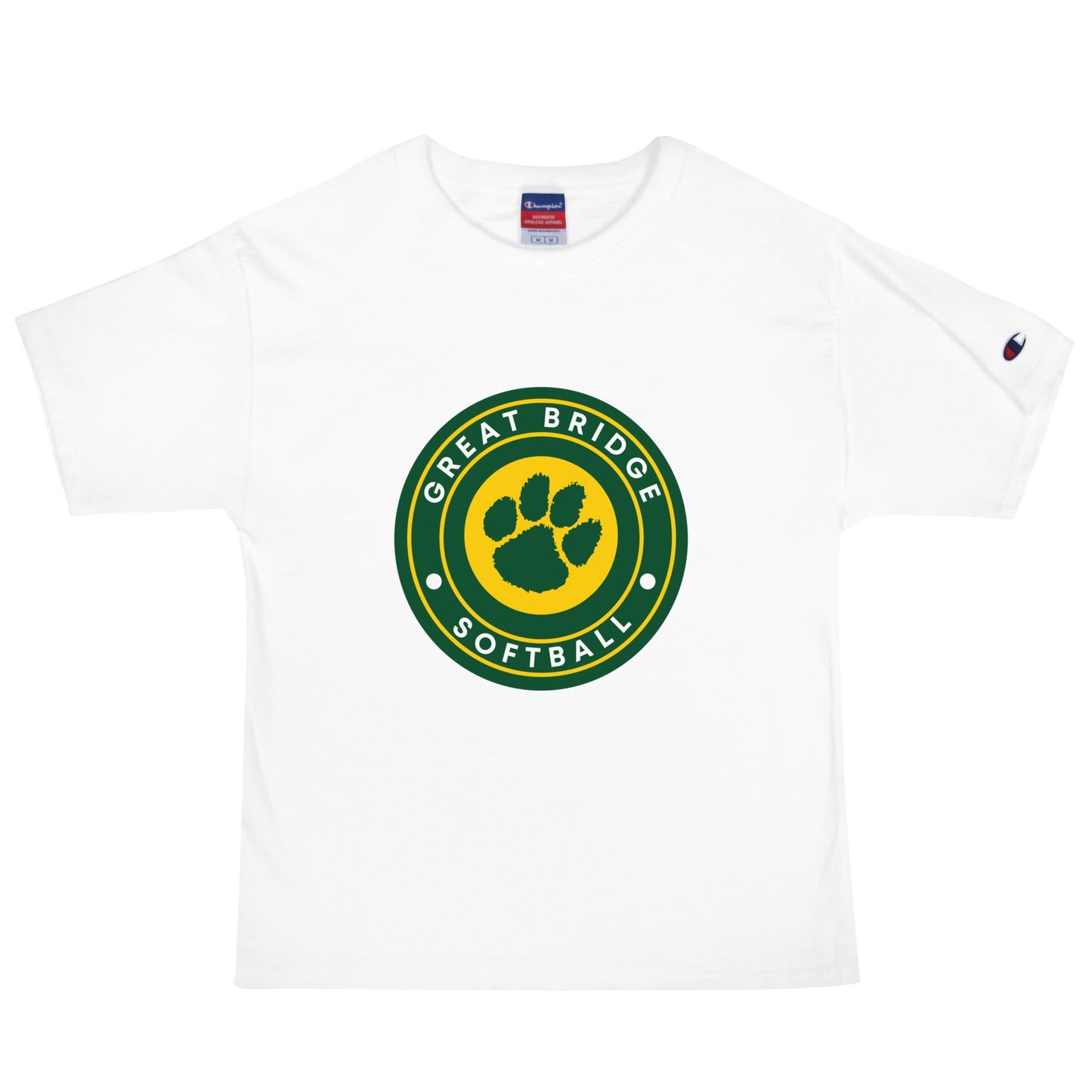Signature | Champion T-Shirt | Great Bridge Softball Booster | Badge Logo