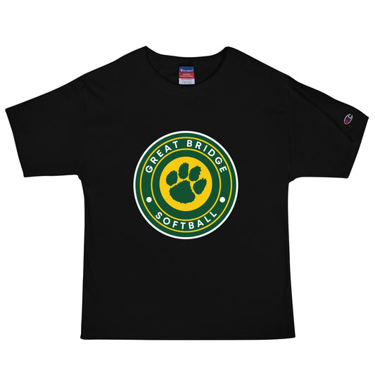 Signature | Champion T-Shirt | Great Bridge Softball Booster | Badge Logo
