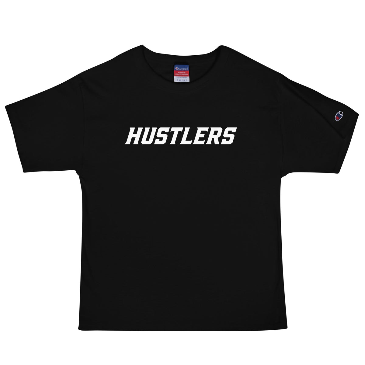 Signature | Champion T-Shirt | Hustlers Softball | Modern Script Logo