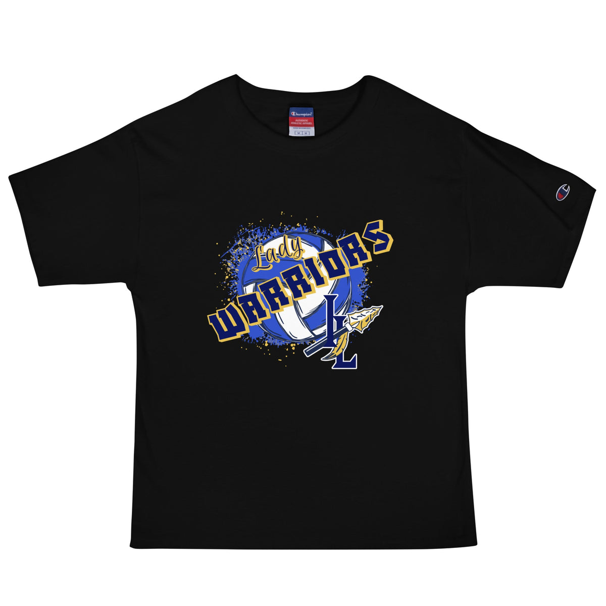 Signature | Champion T-Shirt | Indian Land Middle School Volleyball | Vanguard Warriors Logo