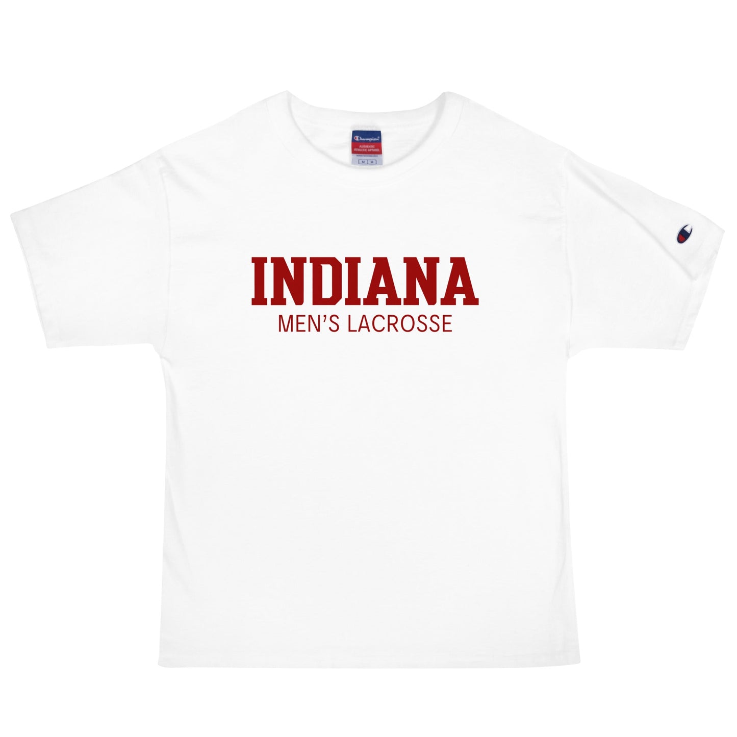 Signature | Champion T-Shirt | Indiana University Lacrosse | Script Logo