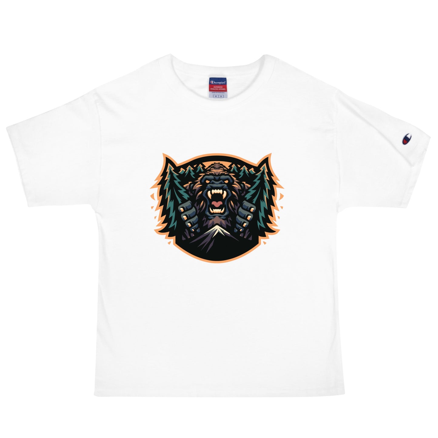 Signature | Champion T-Shirt | JBLM Bigfoot Hockey Team | Mascot Logo