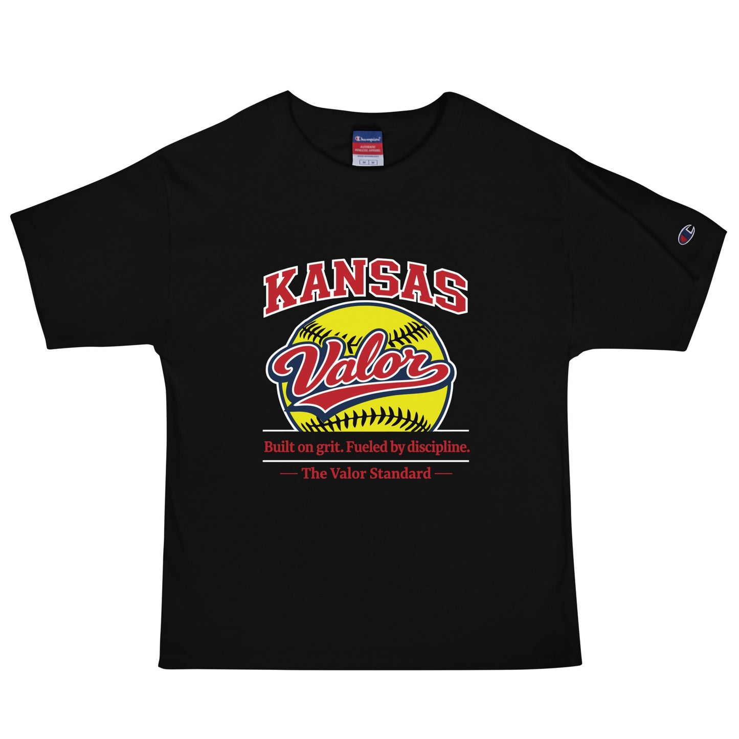 Signature | Champion T-Shirt | Kansas Valor Fan Gear | The Standard Logo