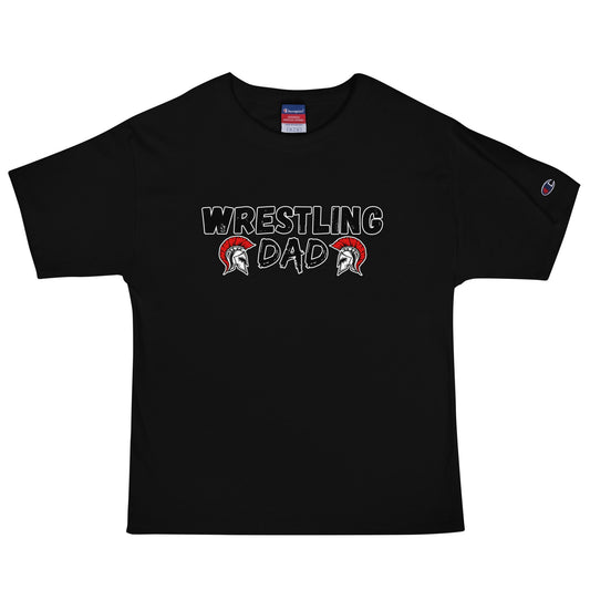 Signature | Champion T-Shirt | Lafayette Warrior Youth Wrestling | Dad Emblem Logo