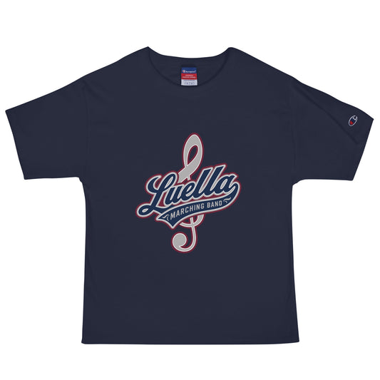 Signature | Champion T-Shirt | Luella High School Marching Band | Crest Logo