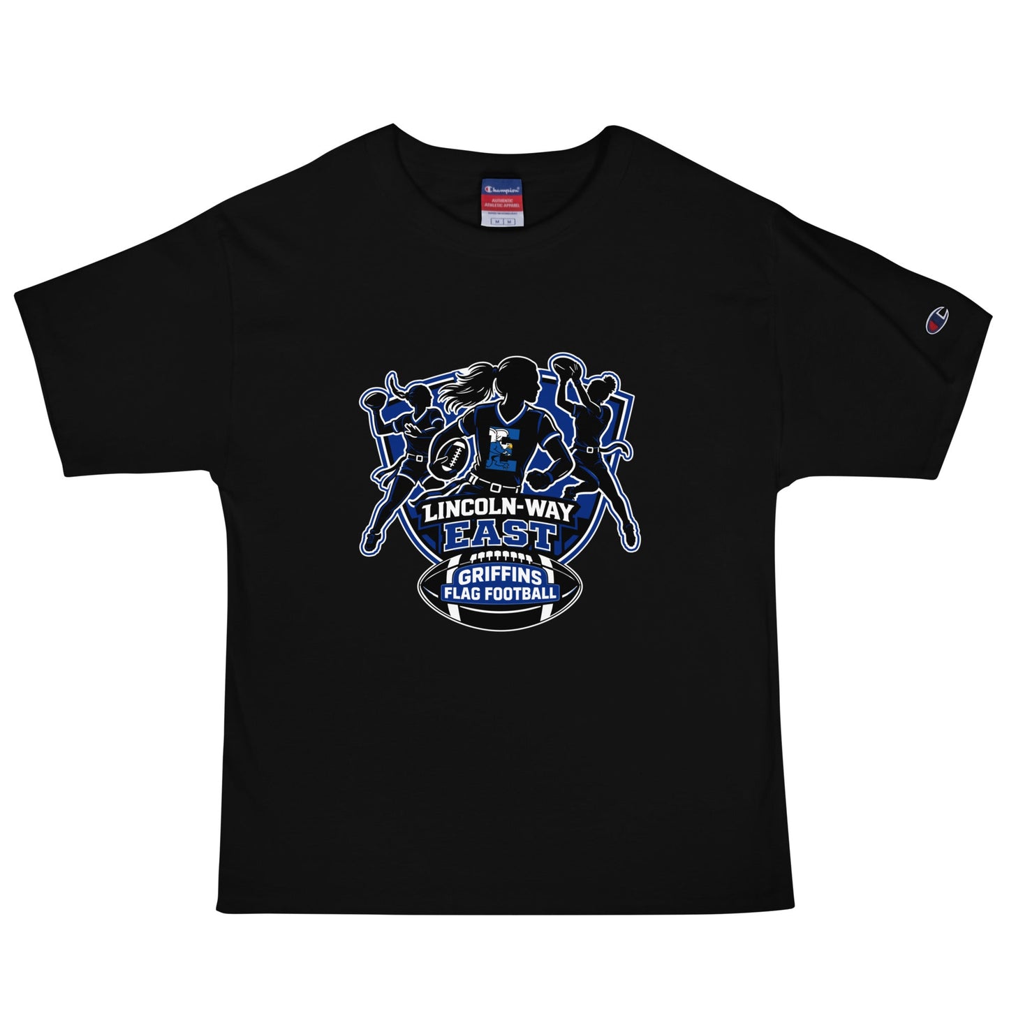 Signature | Champion T-Shirt | LWE Flag Football | Athletics Logo
