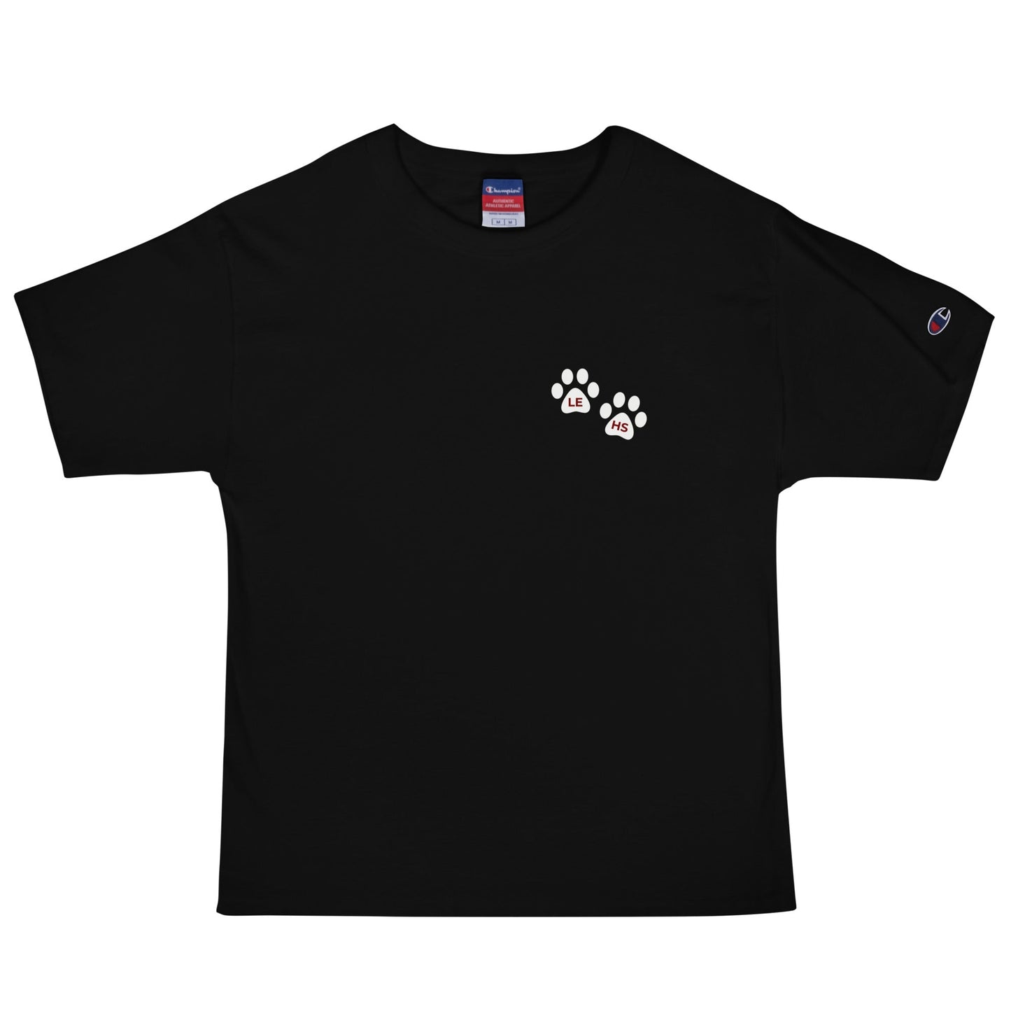 Signature | Champion T-Shirt | Lynn English Cheerleading | Paws Logo