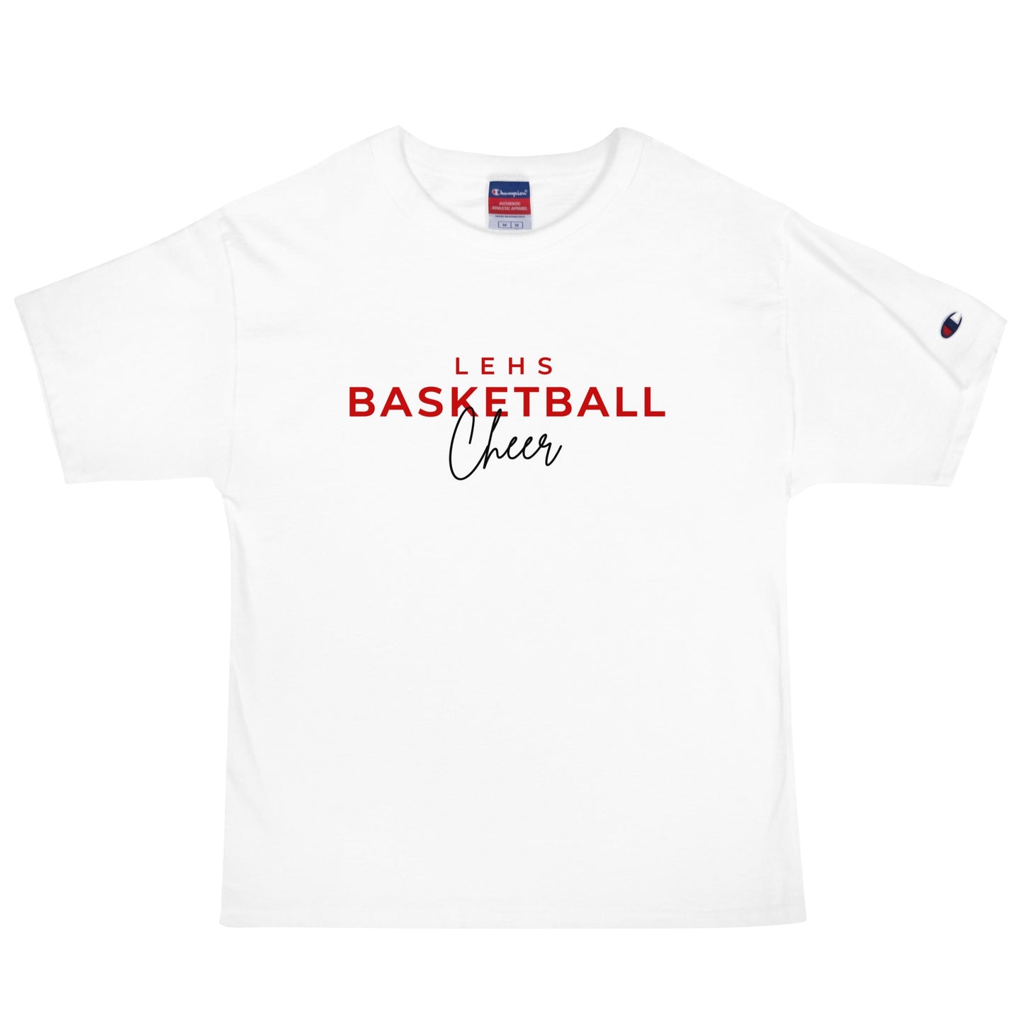 Signature | Champion T-Shirt | Lynn English Cheerleading | Script Logo