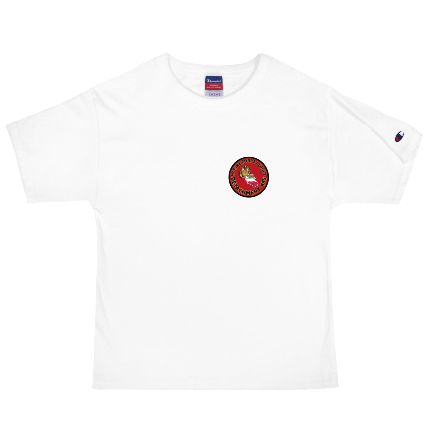 Signature | Champion T-Shirt | Marine Corps League kings County Det 455 | Badge Logo