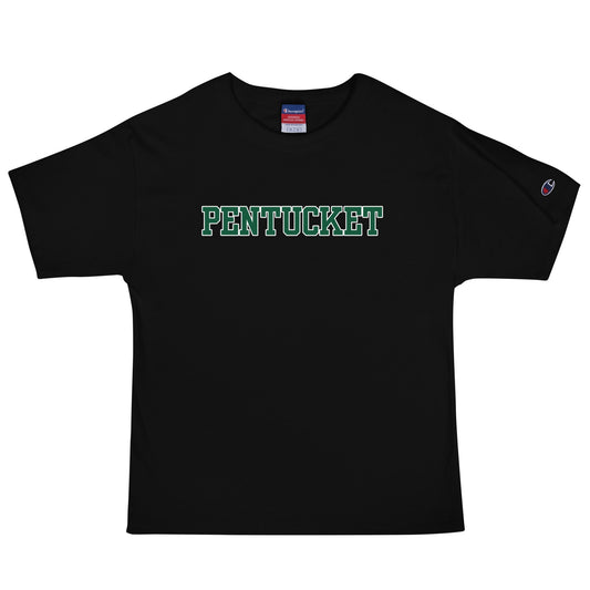 Signature | Champion T-Shirt | Pentucket Youth Football and Cheer | Script Logo