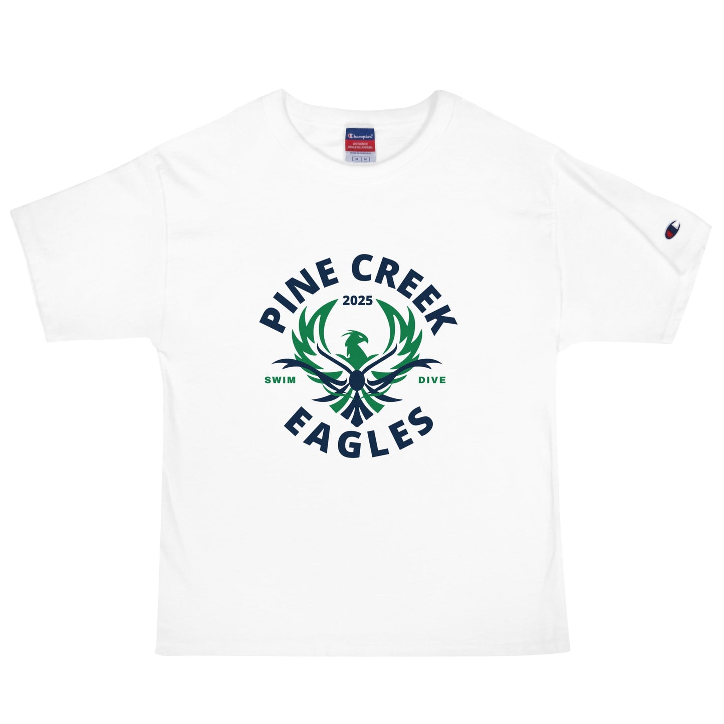 Signature | Champion T-Shirt | PINE CREEK SWIM & DIVE | Swim & Dive Logo
