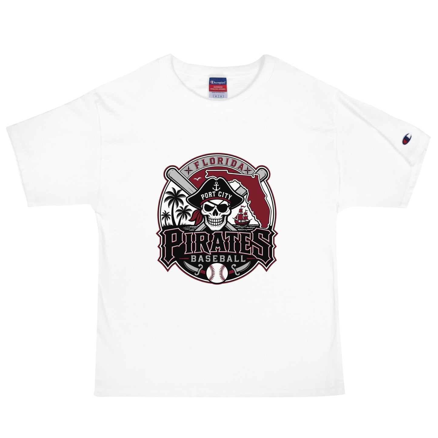 Signature | Champion T-Shirt | Port City Pirates | Emblem Logo