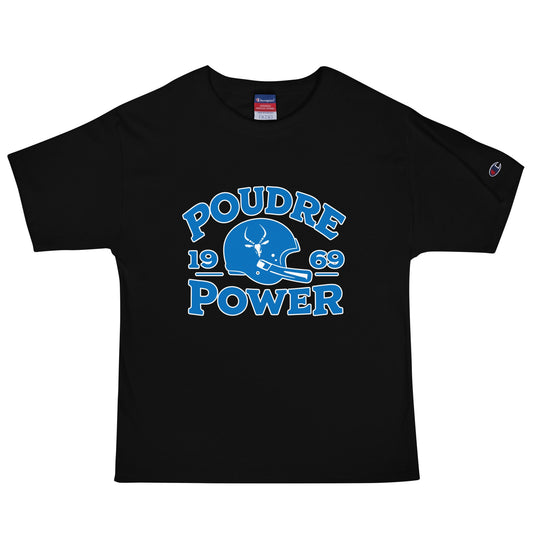 Signature | Champion T-Shirt | Poudre Football | Crest Logo