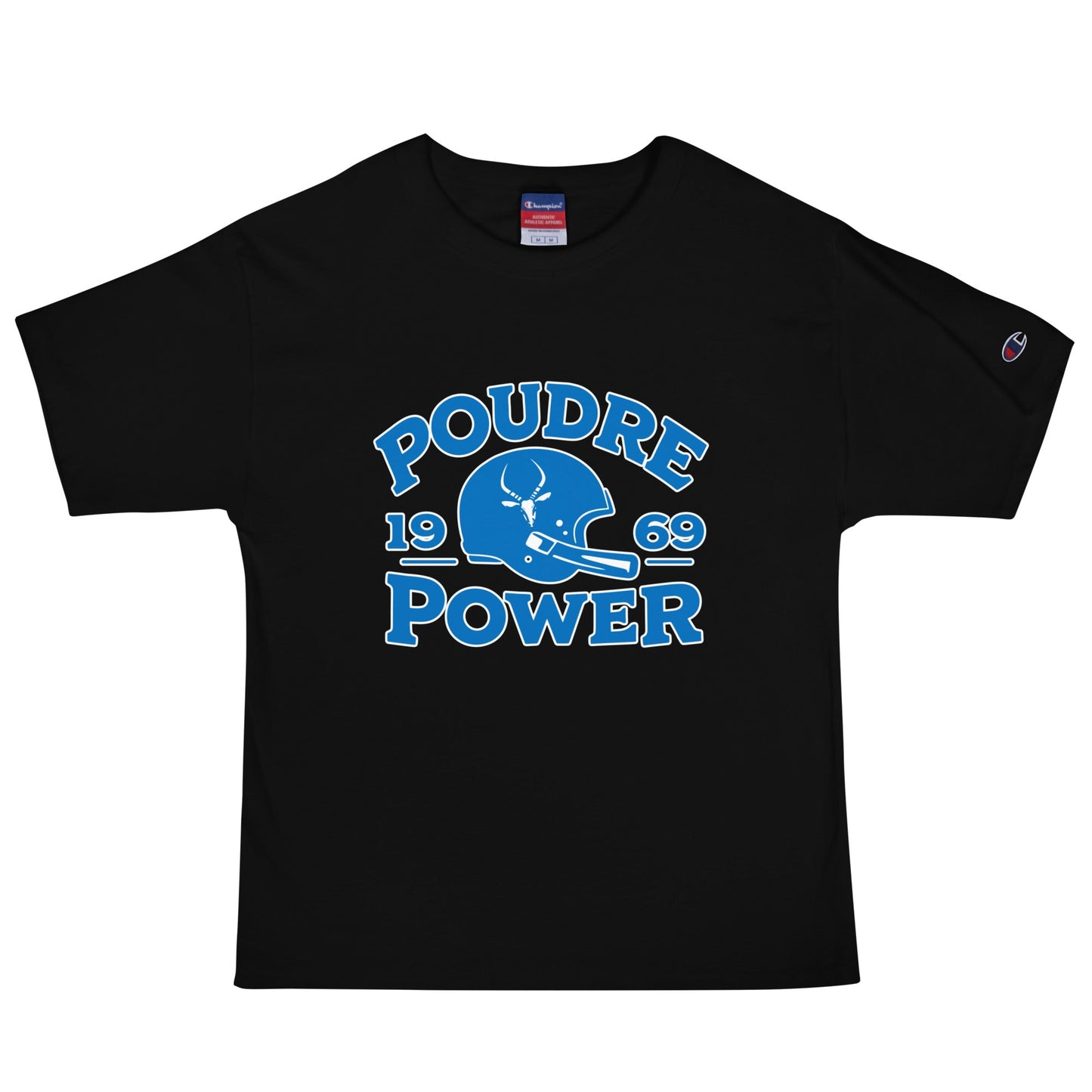 Signature | Champion T-Shirt | Poudre Football | Crest Logo