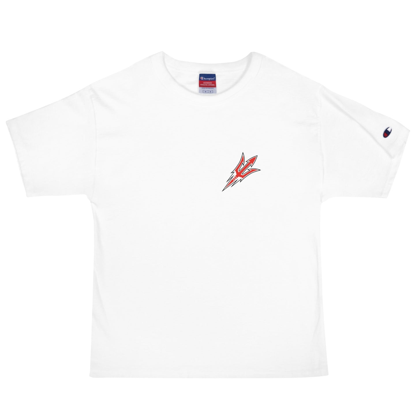 Signature | Champion T-Shirt | Red Springs Track and Field | Trident Logo