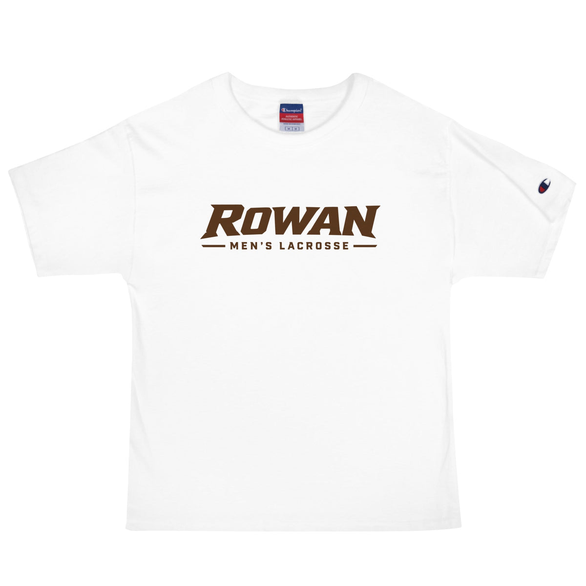 Signature | Champion T-Shirt | Rowan Men’s Lacrosse | Modern Script Logo