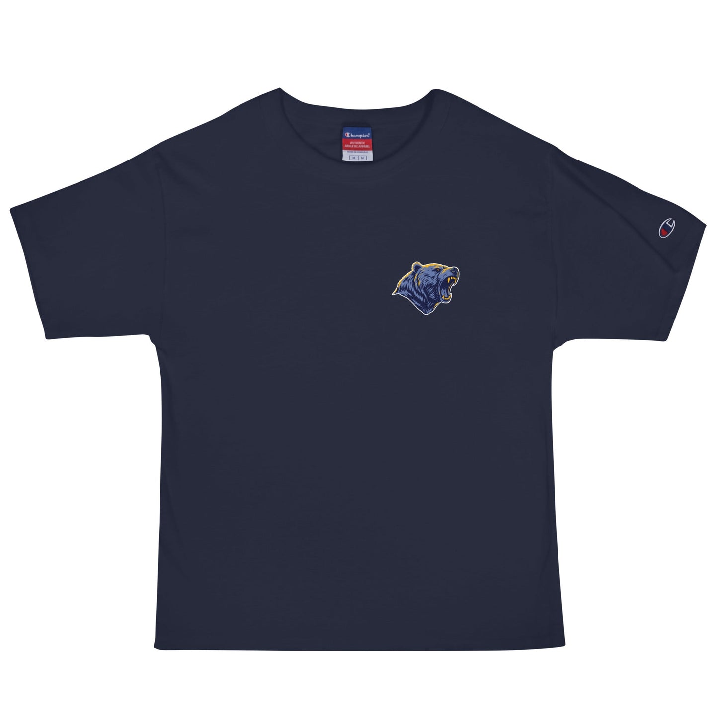 Signature | Champion T-Shirt | Rutherford County Grizzlies Football | Mascot Logo