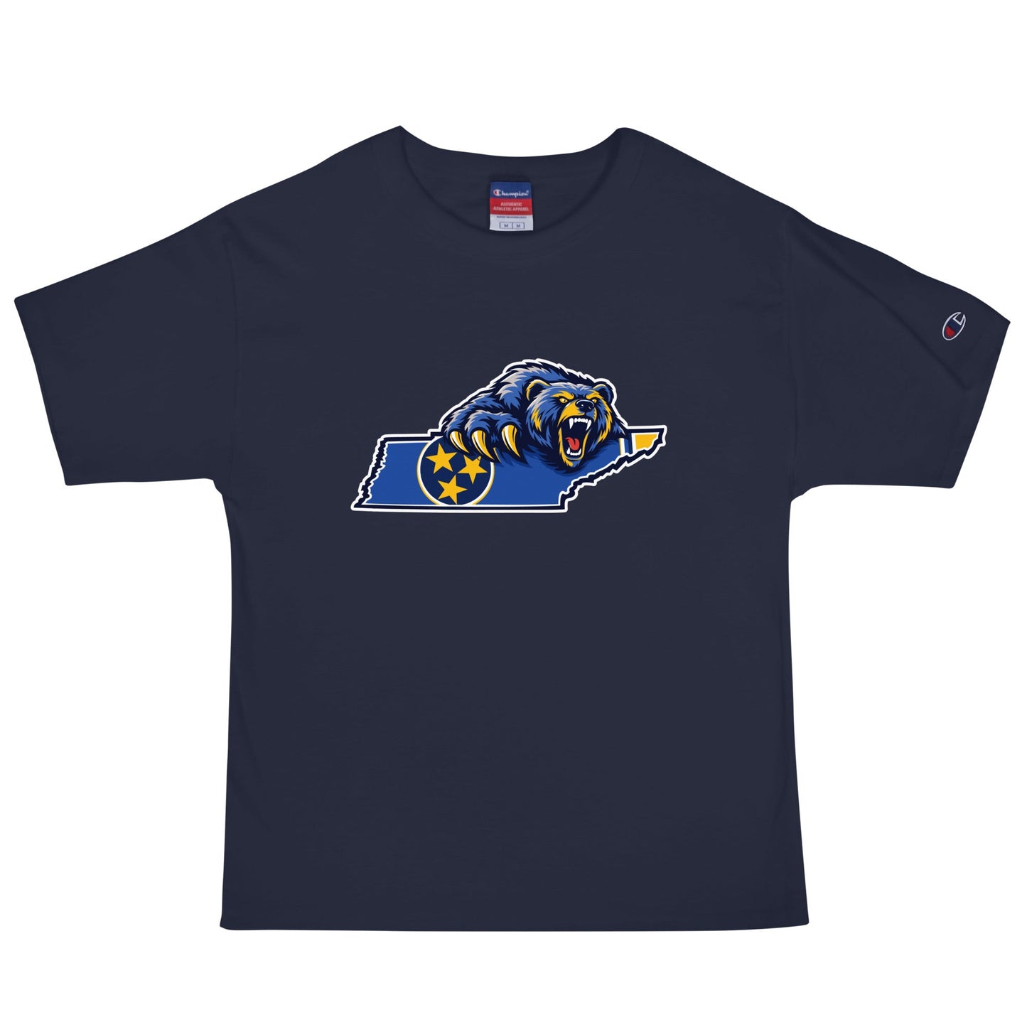 Signature | Champion T-Shirt | Rutherford County Grizzlies Football | Tennessee Logo