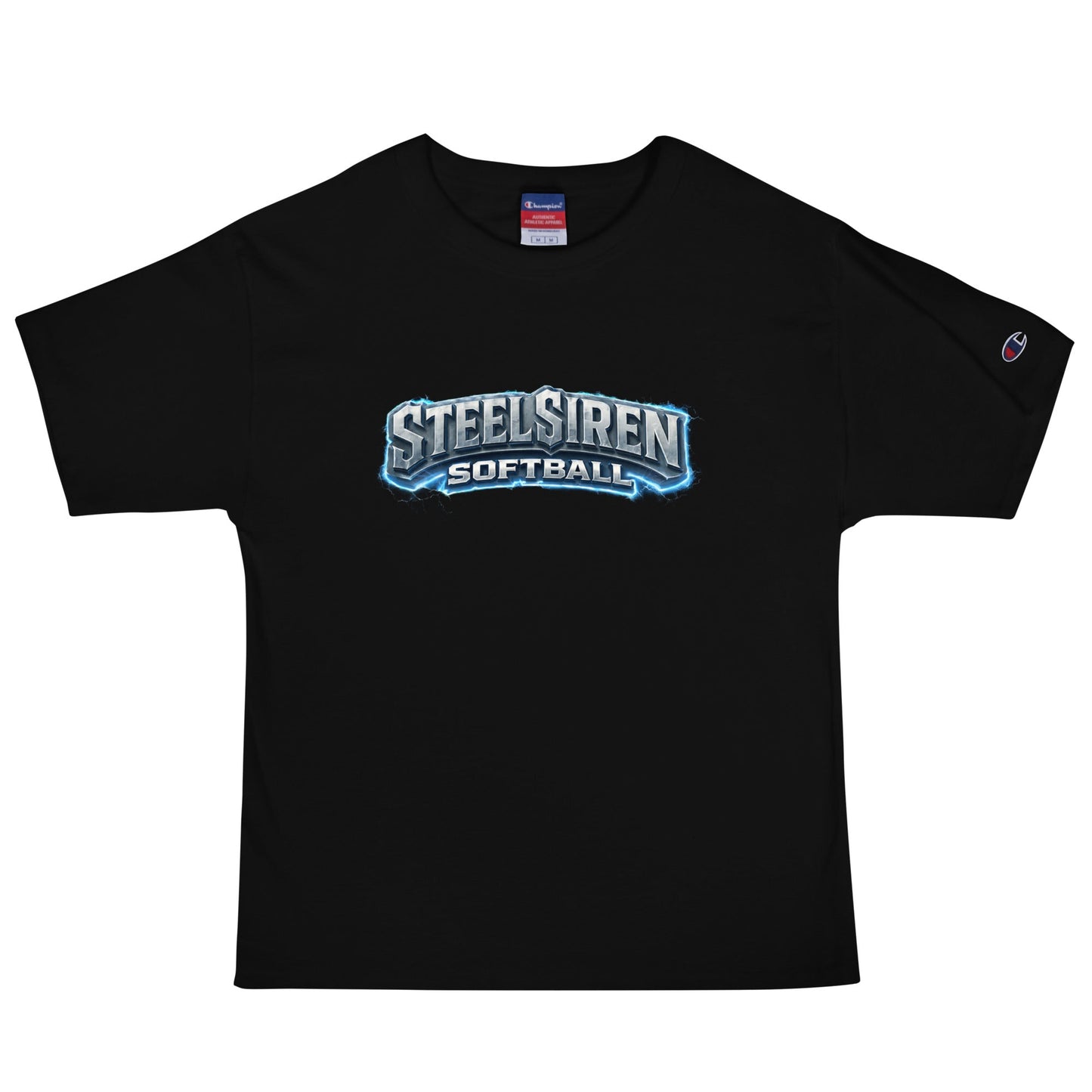 Signature | Champion T-Shirt | STEEL SIREN | Lightning Logo