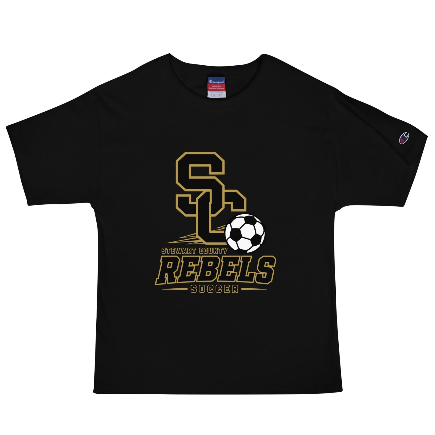 Signature | Champion T-Shirt | Stewart County Soccer | Vanguard Logo