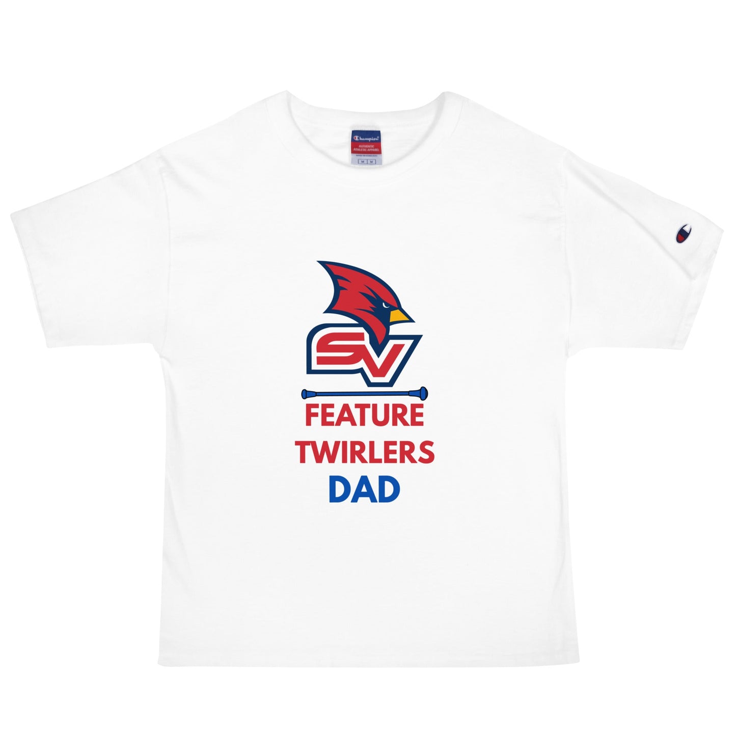 Signature | Champion T-Shirt | SVSU Feature twirlers | Dad Logo