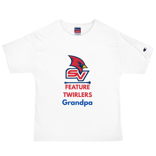 Signature | Champion T-Shirt | SVSU Feature twirlers | Grandpa Logo
