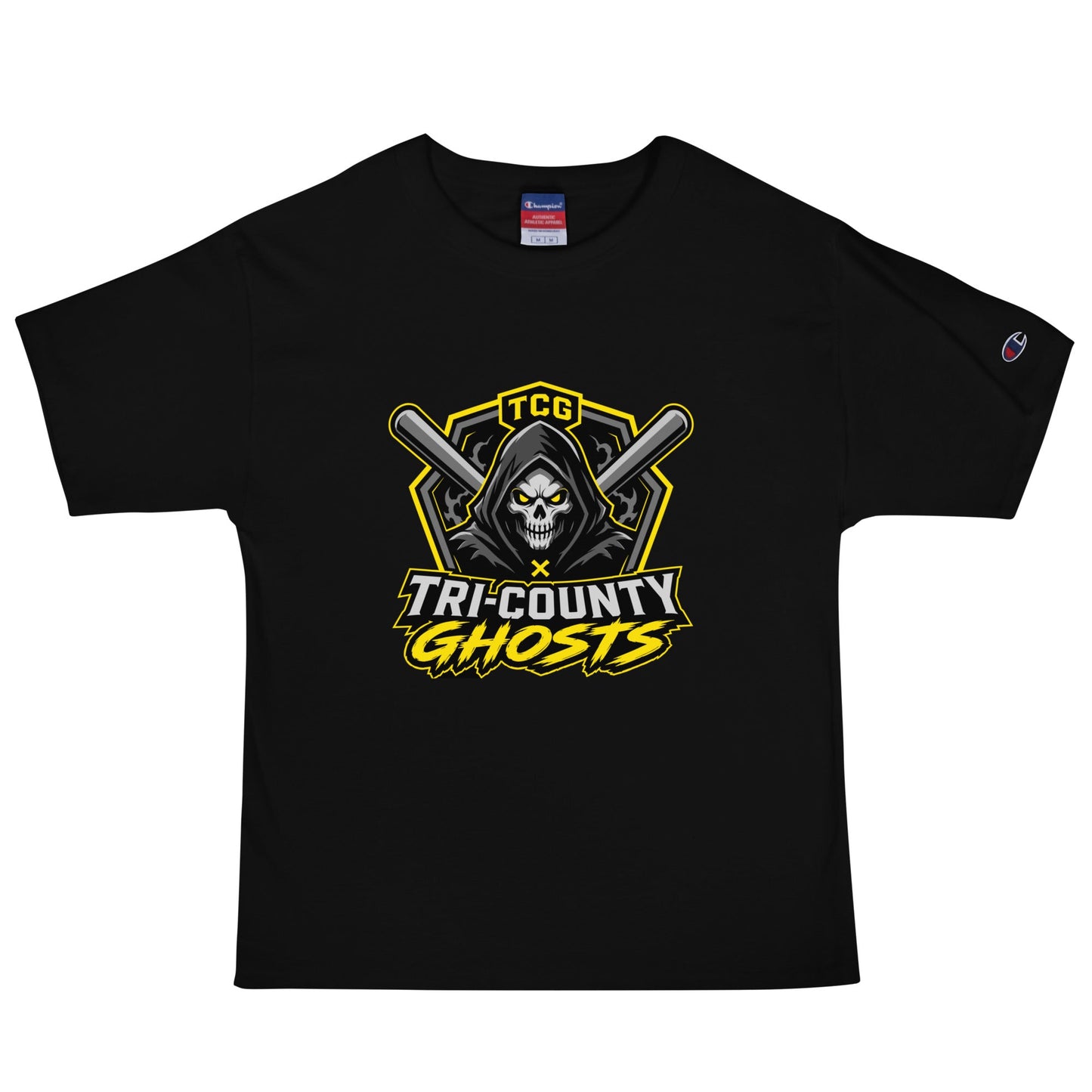 Signature | Champion T-Shirt | Tri-County Ghosts | Vanguard Ghosts Logo