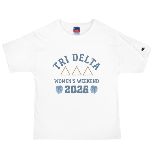 Signature | Champion T-Shirt | Tri Delta Epsilon | Sisterhood Script Logo