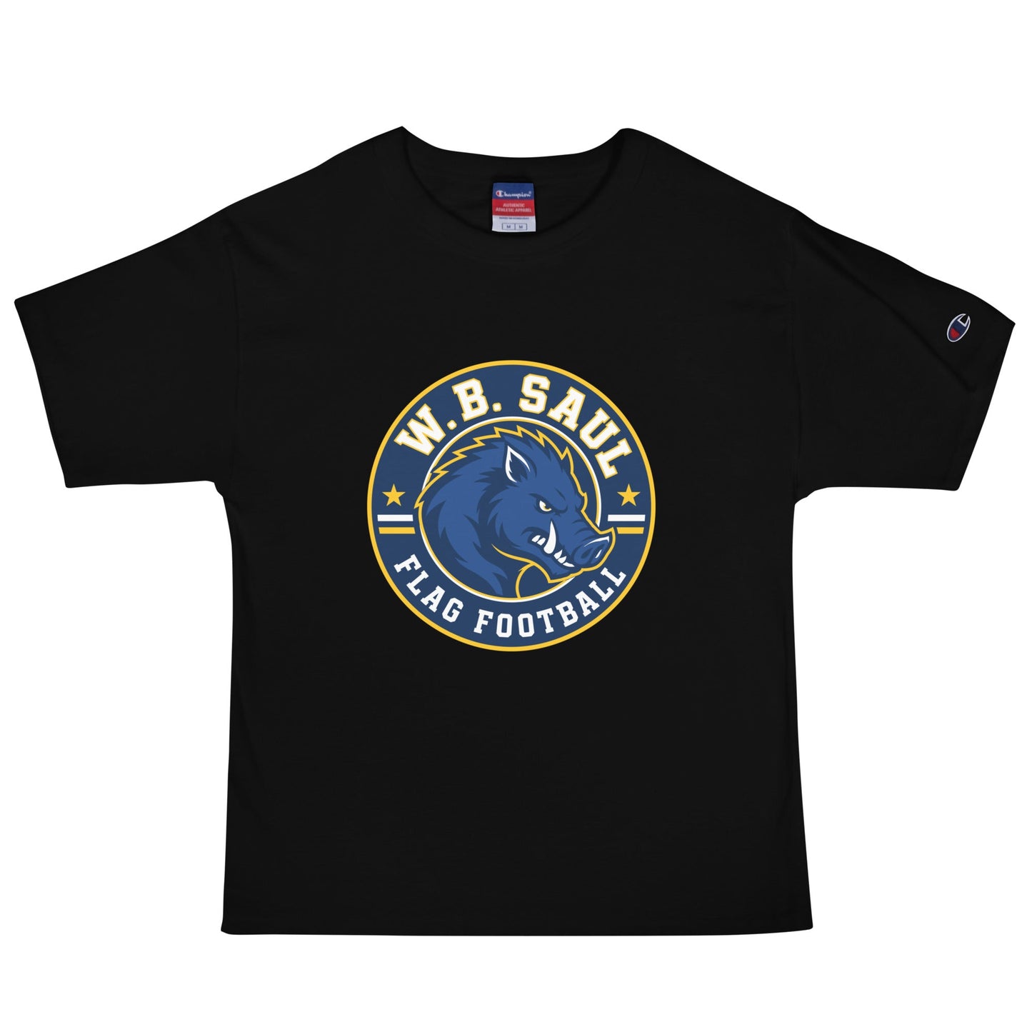 Signature | Champion T-Shirt | W.B.Saul Razorbacks | Badge Logo