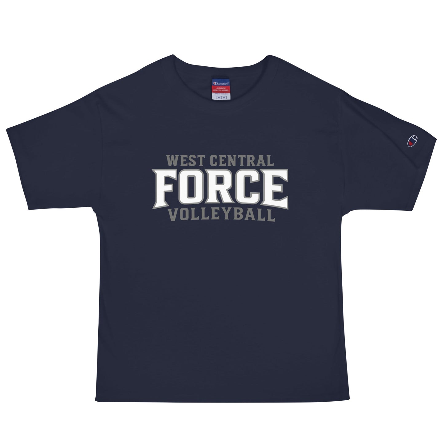 Signature | Champion T-Shirt | West Central Force Volleyball | Grey Logo
