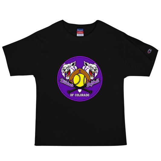Signature | Champion T-Shirt | Wildcats Softball | Badge Logo
