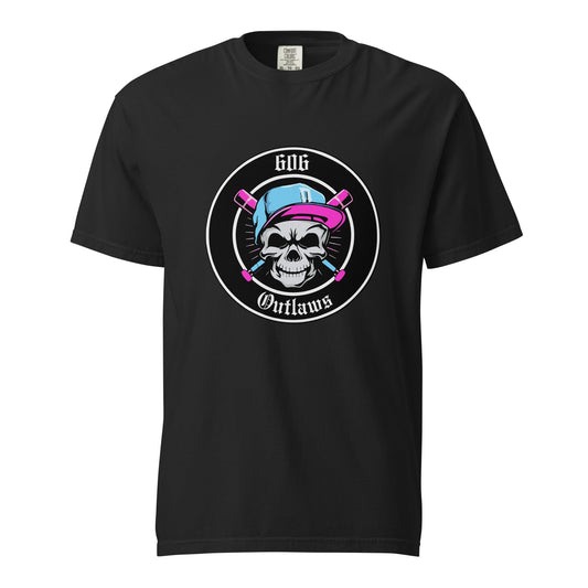 Signature | Comfort Colors T-Shirt | 606 Outlaws Baseball | Badge Logo