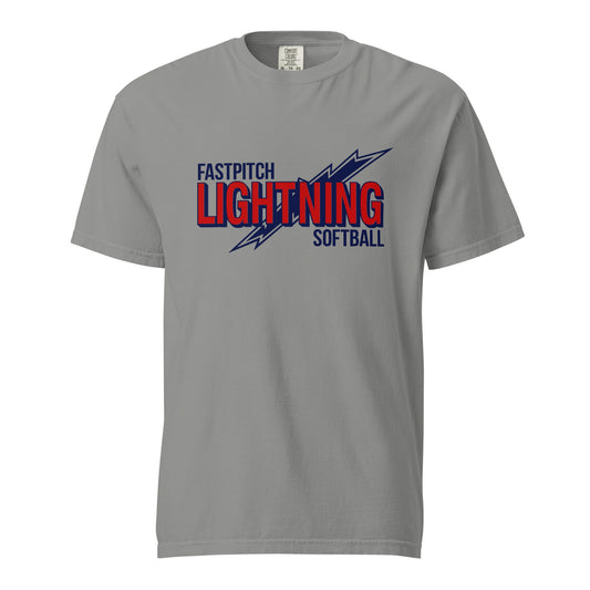 Signature | Comfort Colors T-Shirt | Amherst Lightning Softball | Lightning Logo