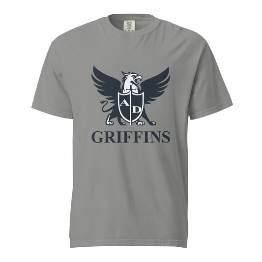 Signature | Comfort Colors T-Shirt | Arma Dei Academy Basketball | Griffin Logo