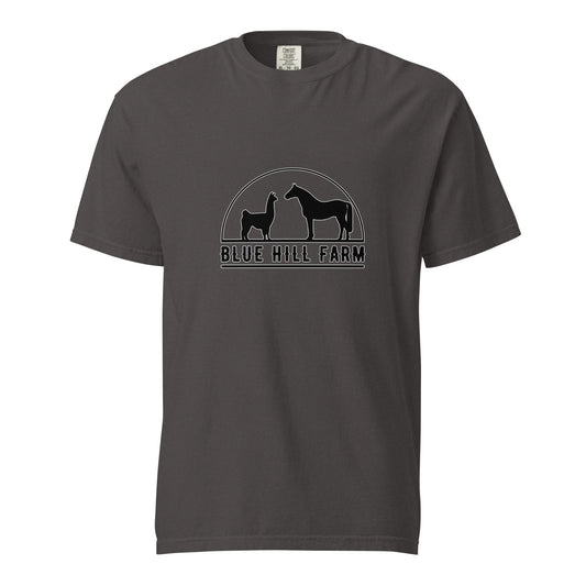 Signature | Comfort Colors T-Shirt | Blue Hill Farm | Highland Silhouette Logo