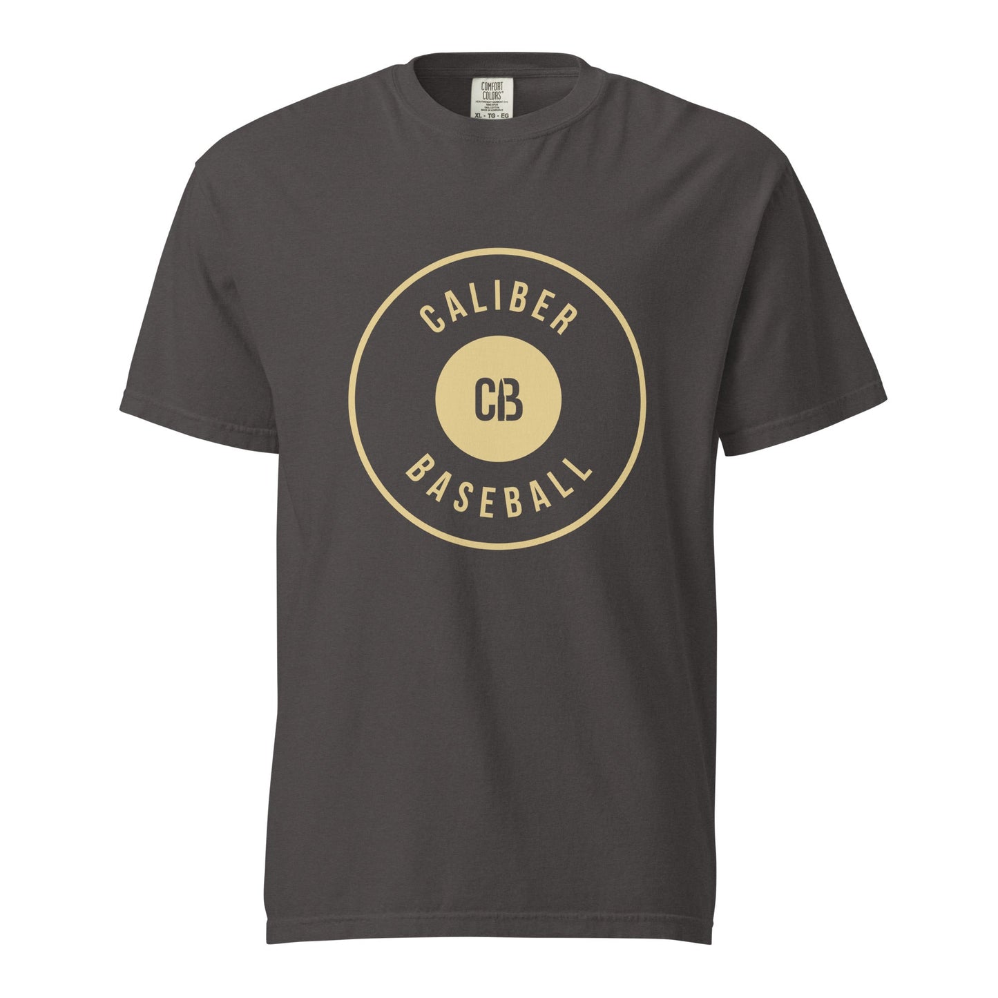 Signature | Comfort Colors T-Shirt | Caliber Baseball | Crest Logo