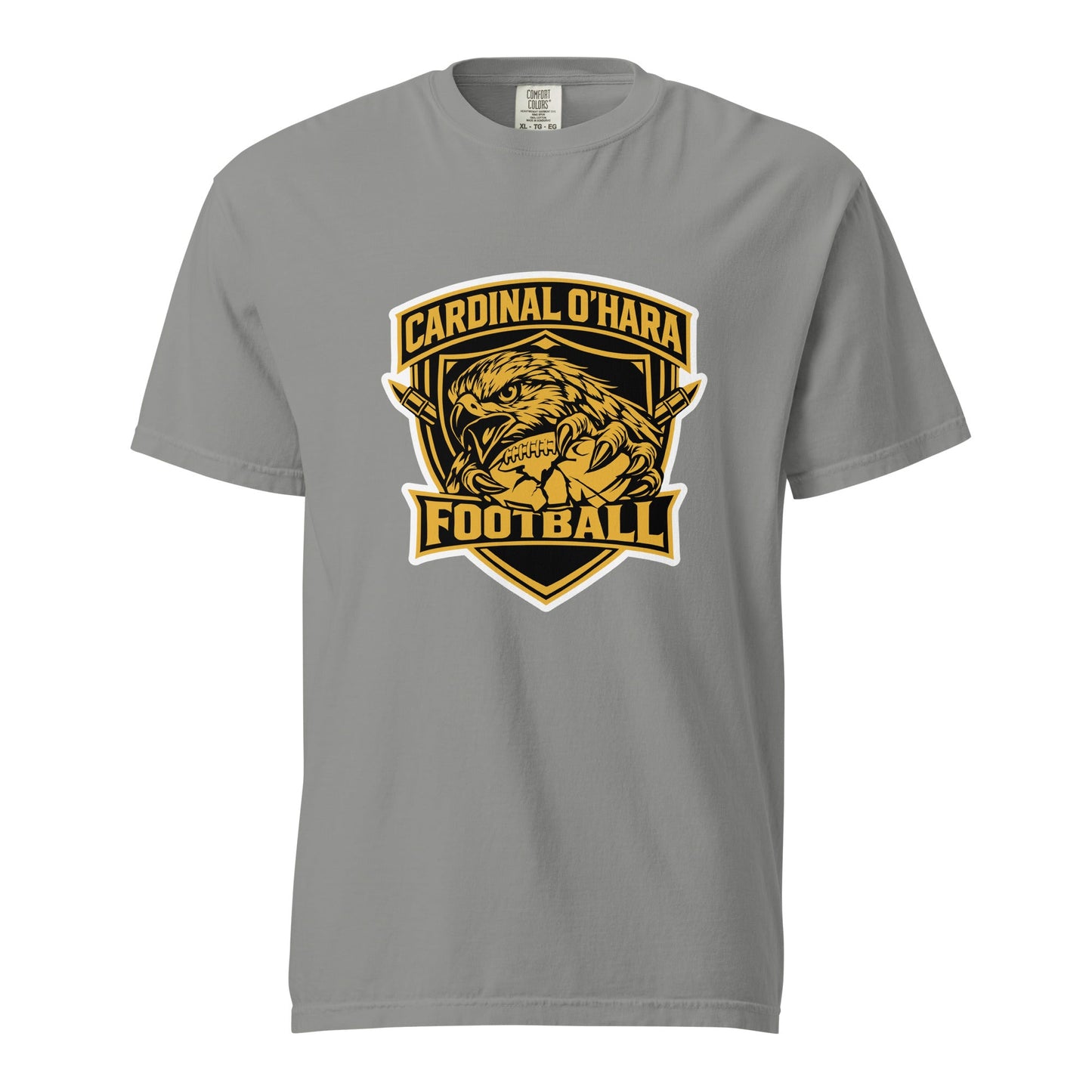 Signature | Comfort Colors T-Shirt | Cardinal Ohara Hawks | Shield Logo
