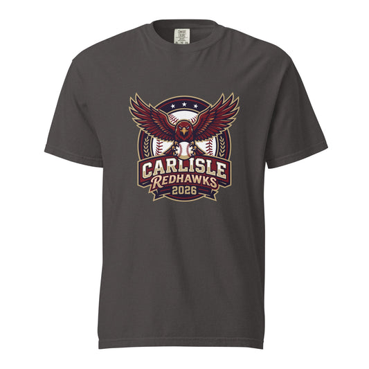 Signature | Comfort Colors T-Shirt | Carlisle Redhawks | Emblem Logo