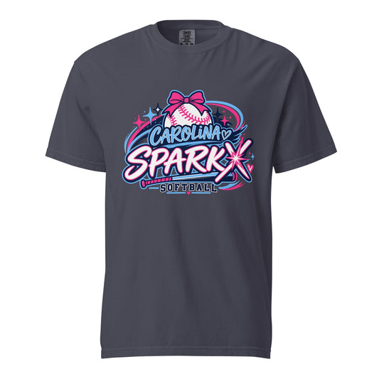 Signature | Comfort Colors T-Shirt | Carolina Sparkx | Crest Logo